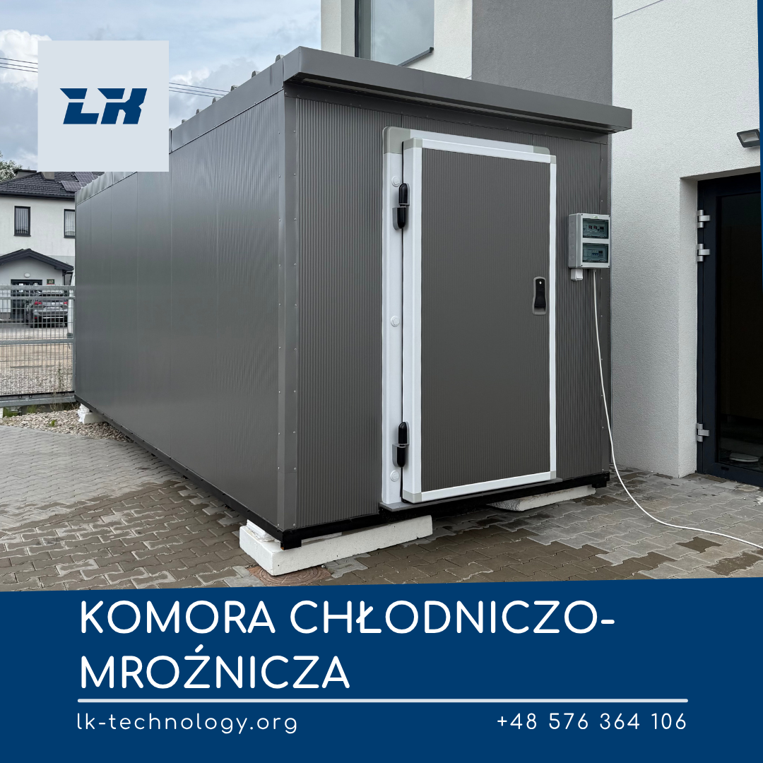 Zewnętrzna Komora Chłodniczo-Mroźnicza 2w1 240x600 cm – Chłodnia do 0°C i Mroźni