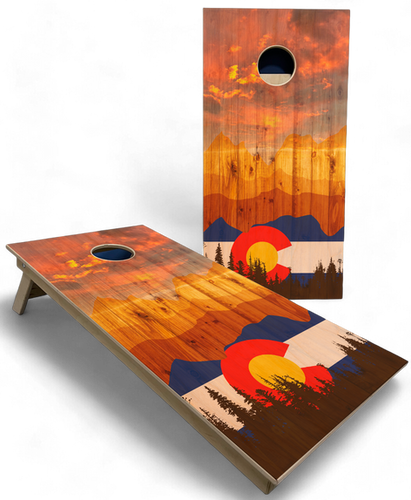 Colorado Sunset Cornhole Boards | IHeartCornhole
