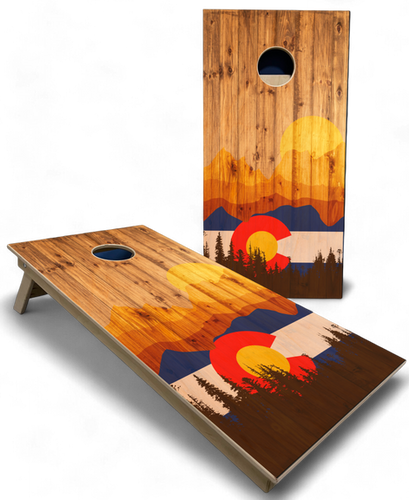 Colorado Wood Plank Cornhole Boards | IHeartCornhole
