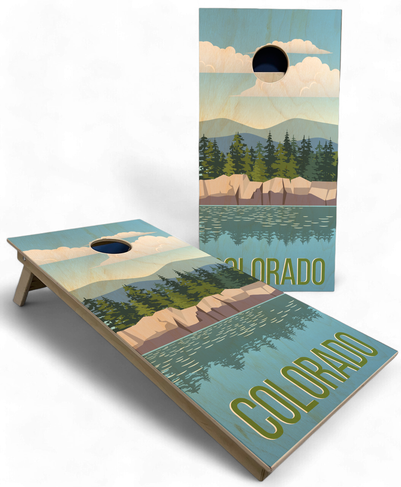 Colorado Poster Cornhole Boards