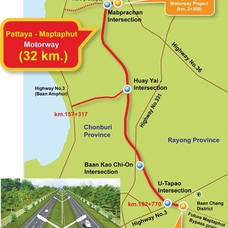 Extension de l'autoroute 7 de Pattaya à Rayong