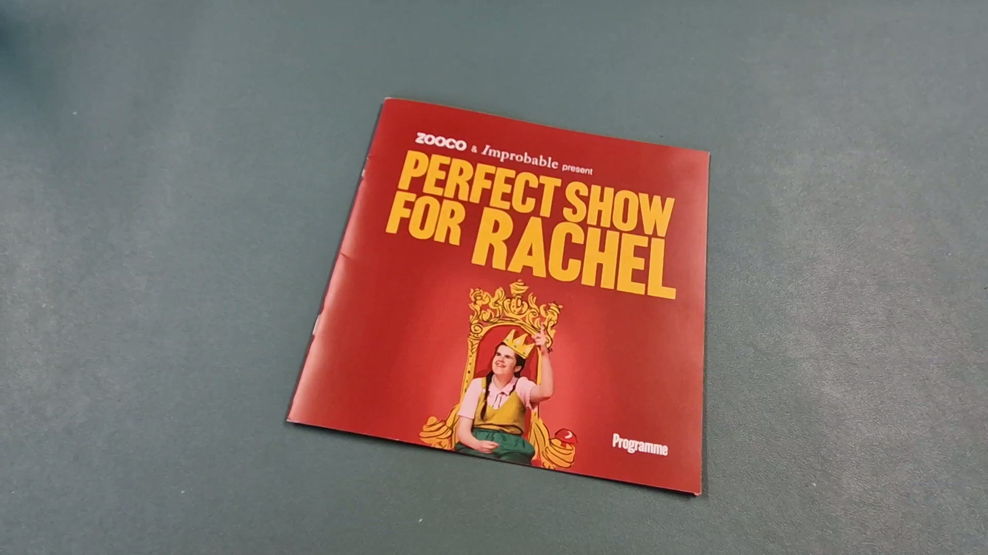 Perfect Show for Rachel Programme, 2025/26 Tour