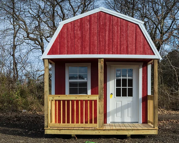 Dam Portable Buildings - Premier Portable Buildings Lofted Barn Cabin
