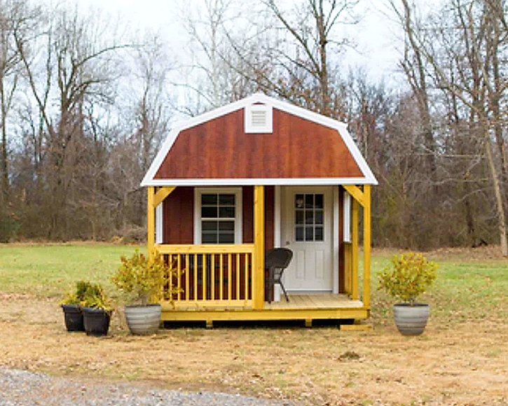 Dam Portable Buildings - Premier Portable Buildings Lofted Barn Cabin