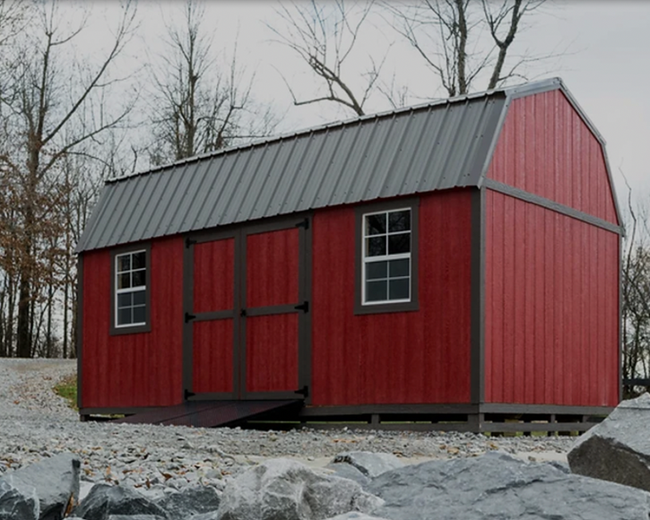 Dam Portable Buildings - Premier Portable Buildings Side Lofted Barn
