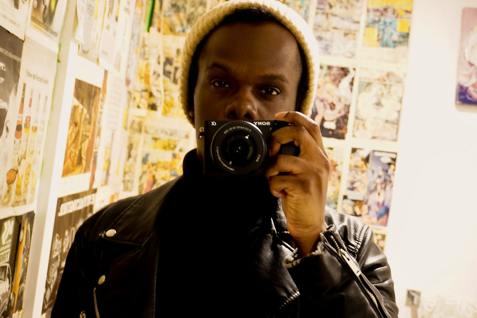 Behind the scenes still from The Muse Economy.