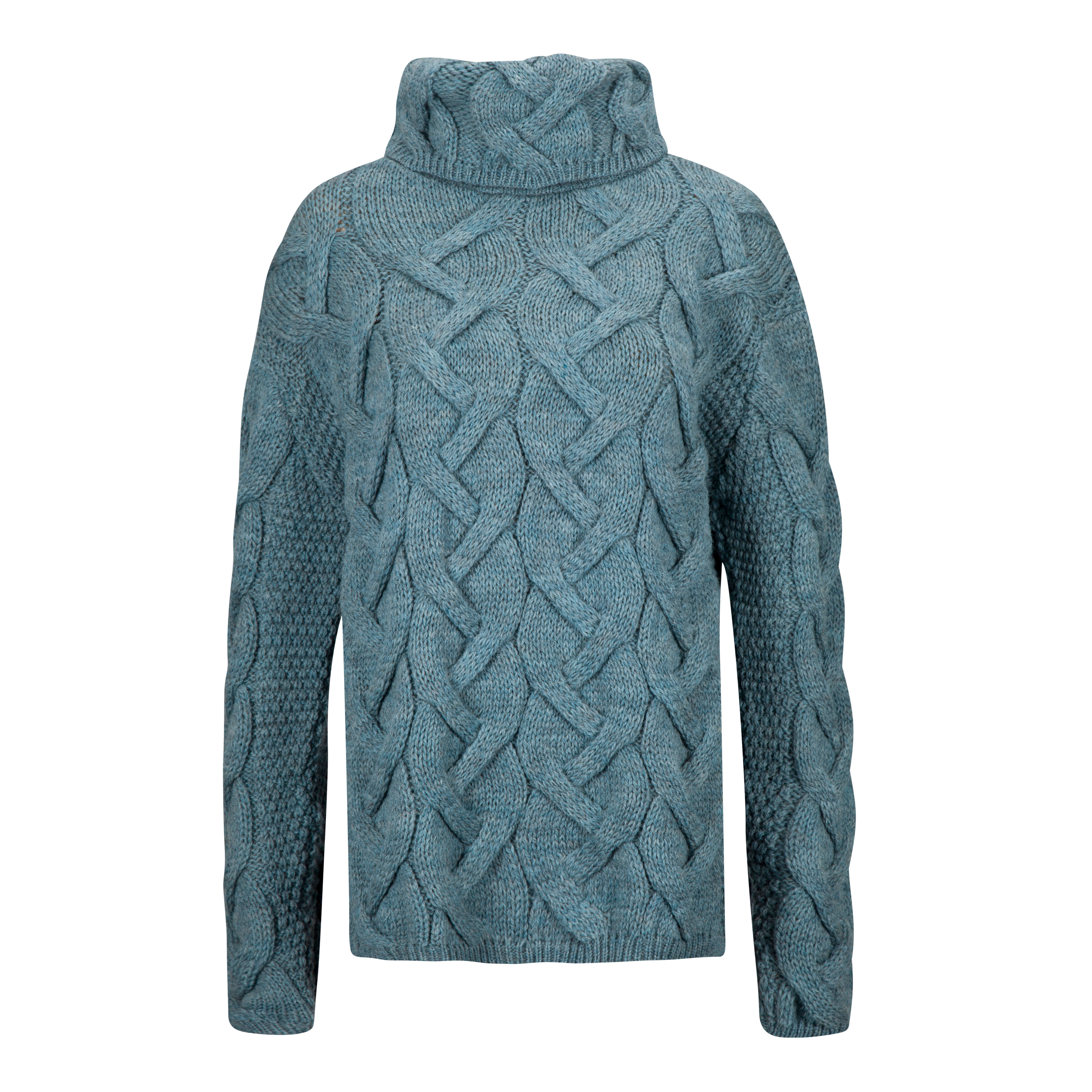 Cable Cowl Neck, 100% British Wool