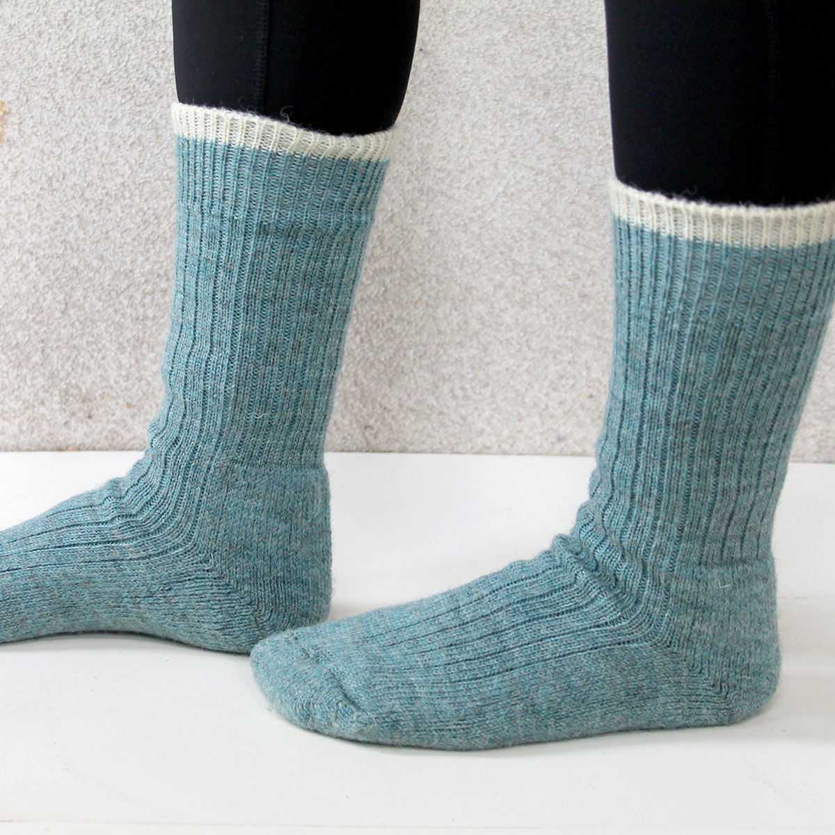 Summer Storm, British Wool Socks.