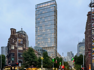 Development approval has been granted for a new 31-storey HOTEL in the heart of Haymarket, set behind the restored Sutton Forest Meat Company façade.