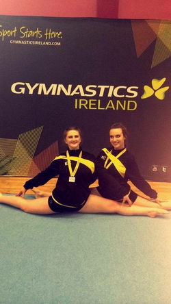 Ellie & Rachel with Gold Medals