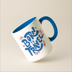 Caneca Bicolor Azul