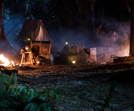 The Wolfer's camp at night