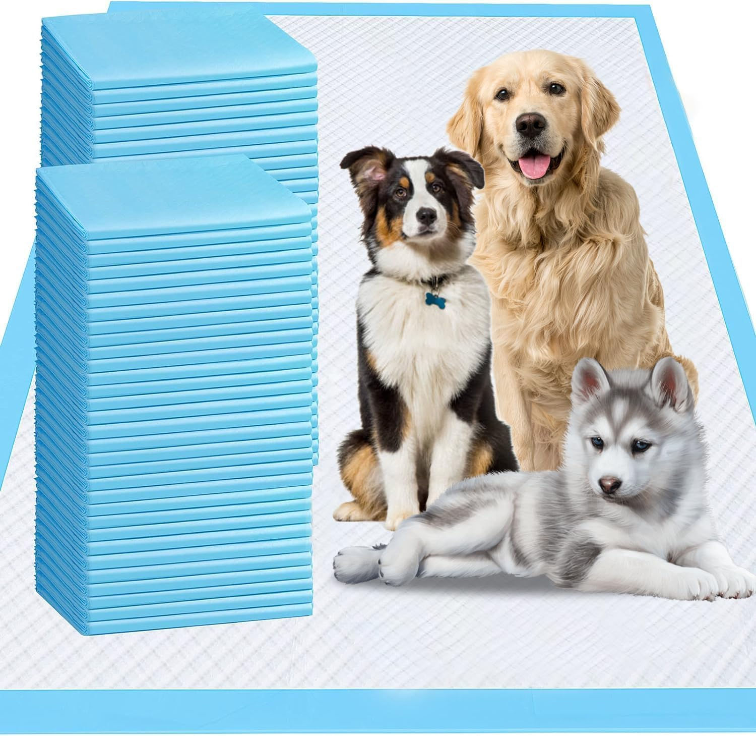 Extra Large Dog Pee Pads 100 Pads 31"x36" Disposable Training Pads Puppy Pads wi
