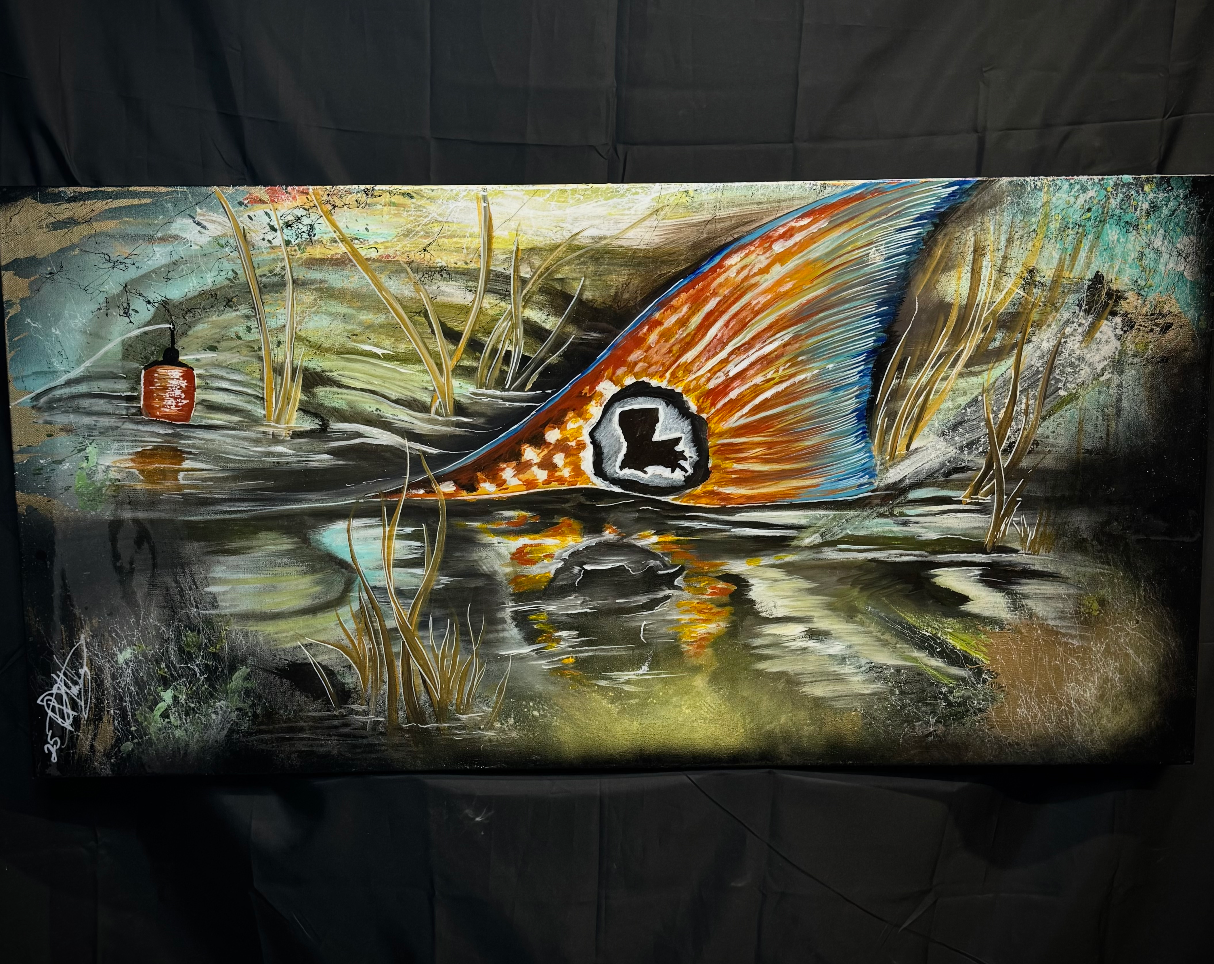 RedFish Hitting the Surface 24x48