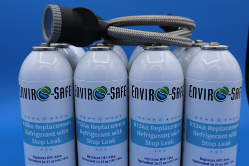 Enviro-Safe R134a Replacement Refrigerant with Stop Leak, cases of 12