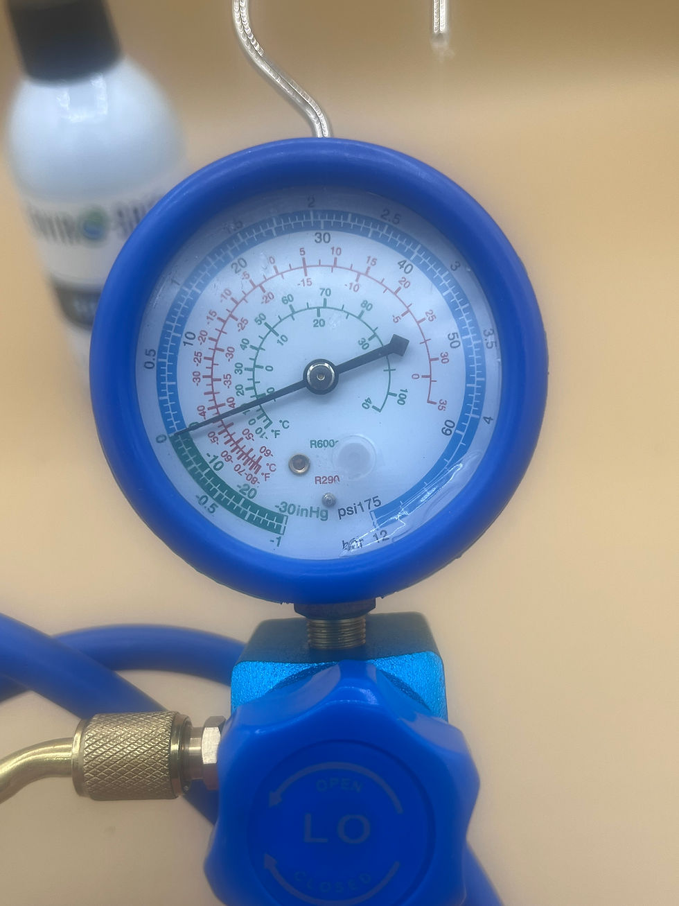 Thumbnail: R600a Refrigerant with Proseal,Prodry kit, 3 cans,Manifold, and Piercing Tap