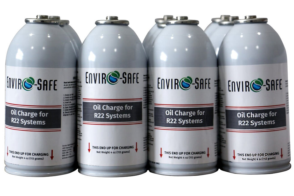 12 cans of oil charge for R22 systems