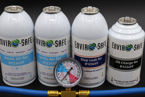 Arctic Air for R1234yf, Oil charge, Stop leak kit with Gauge | Best