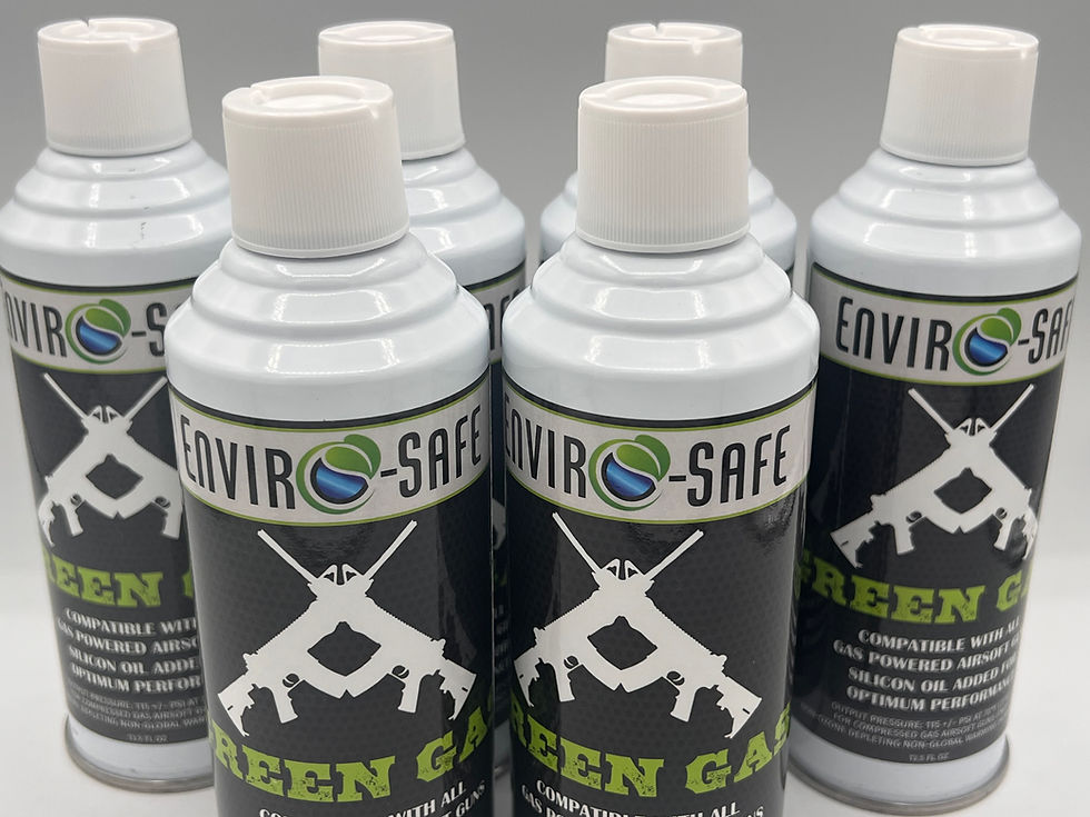 Envirosafe Green Gas for Airsoft Guns (6 cans)