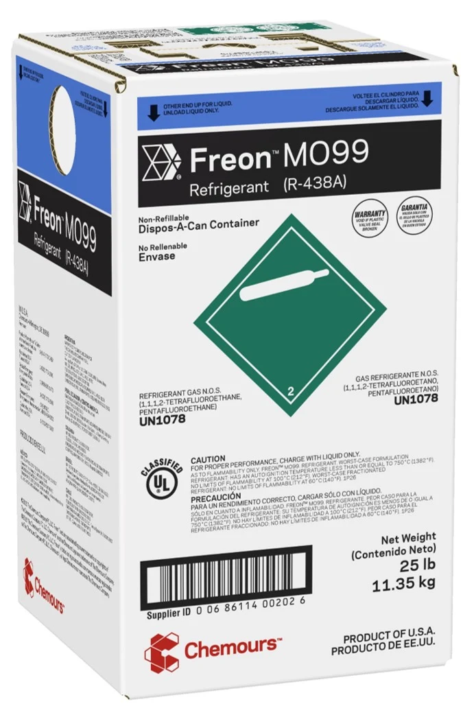 R438A - MO/99 Refrigerant  25lb