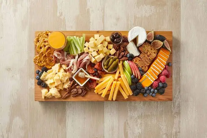 Arranged Food and Objects