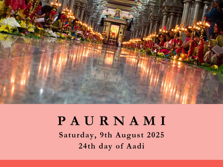 Paurnami Fast – 9 AUG
