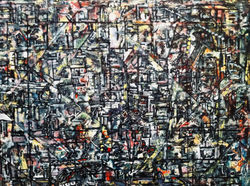 Devolving Uniformity - Acrylic & marker on canvas - 2011