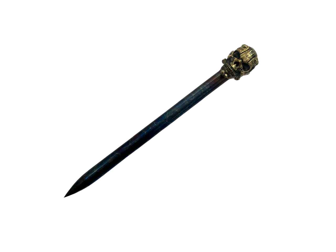 Spike de titânio caveira + bainha de kydex