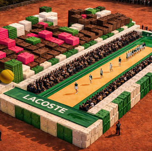 Défilé pour Lacoste