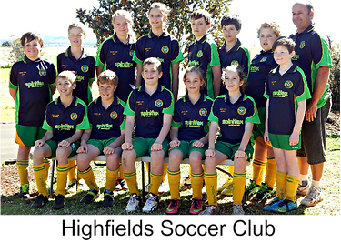 Highfields soccer club spinifex logo