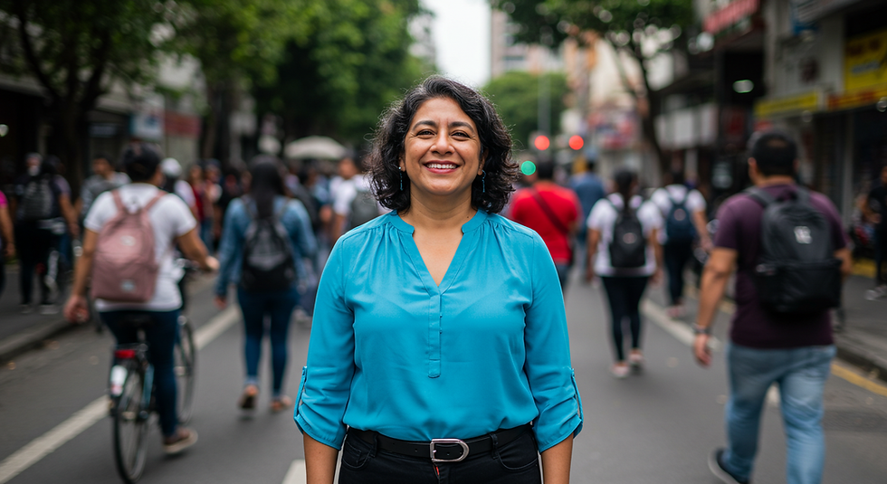 Woman happy and confident