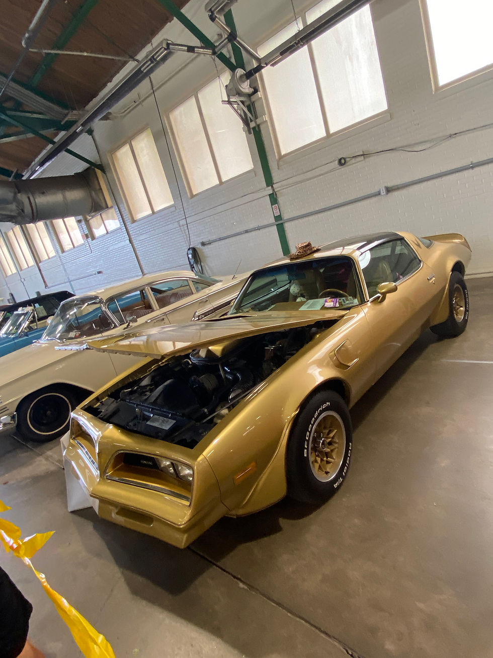 A golden 1978 Trans Am Special Gold Edition.