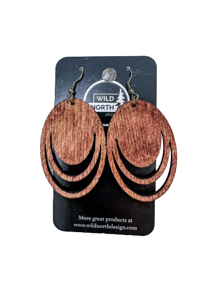 Thumbnail: Wooden Earrings Assorted Shapes