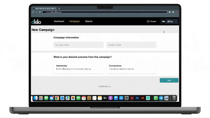 Start your campaign with dKilo