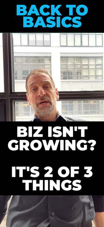 Back to Basics - Biz isn't Growing? It's 2 of 3 things