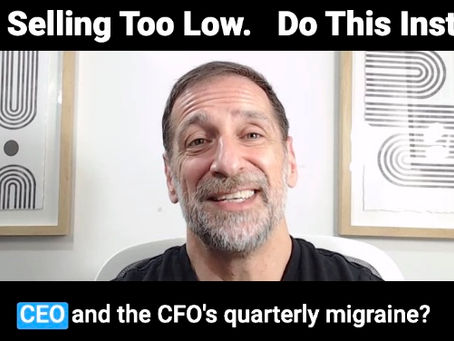 Stop Selling Too Low