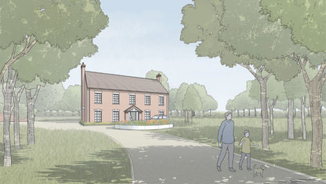 3D visual of georgian house project