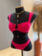 Biquini Tanga Detalhe Rebeca Pink 4076