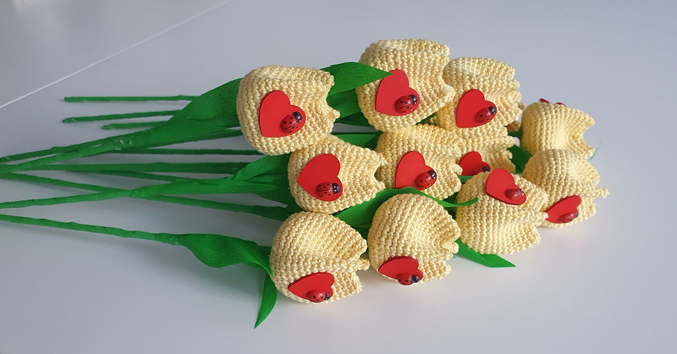 Miniaturbild: Tulpe pro Stück mit Mariankäfer 🐞   🌷