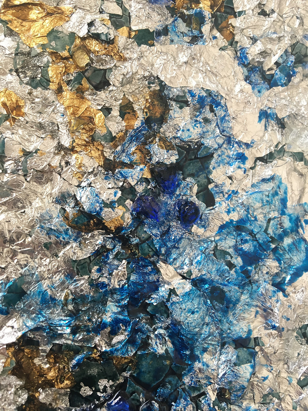 Thumbnail: Eternal Glow: Return to Zion in shades of silver, gold, and aquamarine