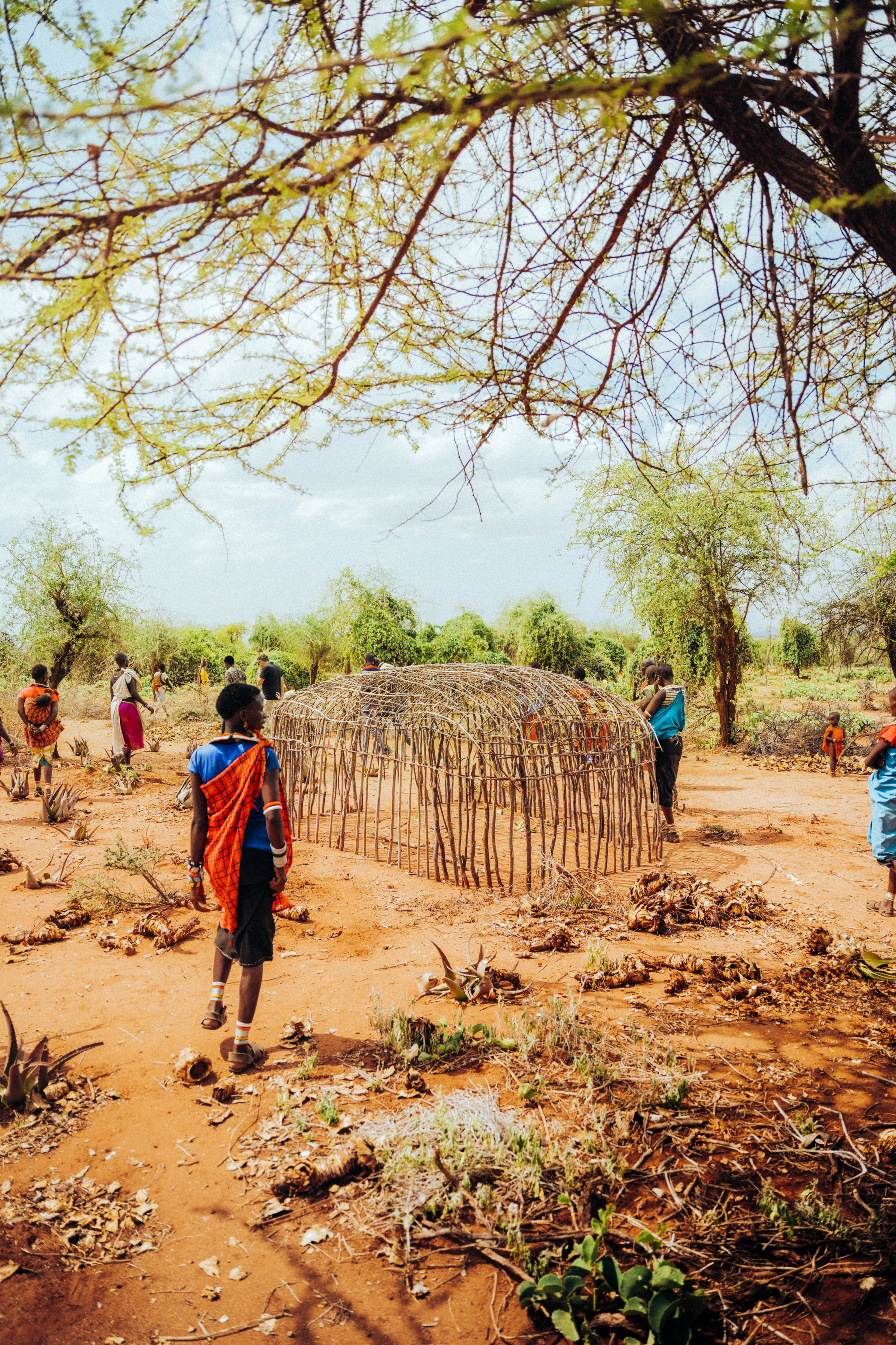Kenyan village home under construction
