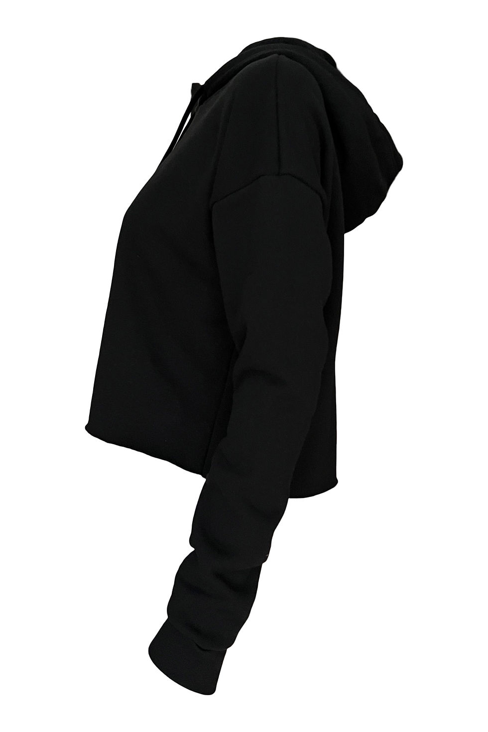 Thumbnail: Women's Crop Top Hoodie Watcher Sweatshirt Black