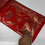 Thumbnail: Red georgette silk sarree