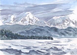 Waves and Peaks at Point Adolphus near Glacier Bay National Park