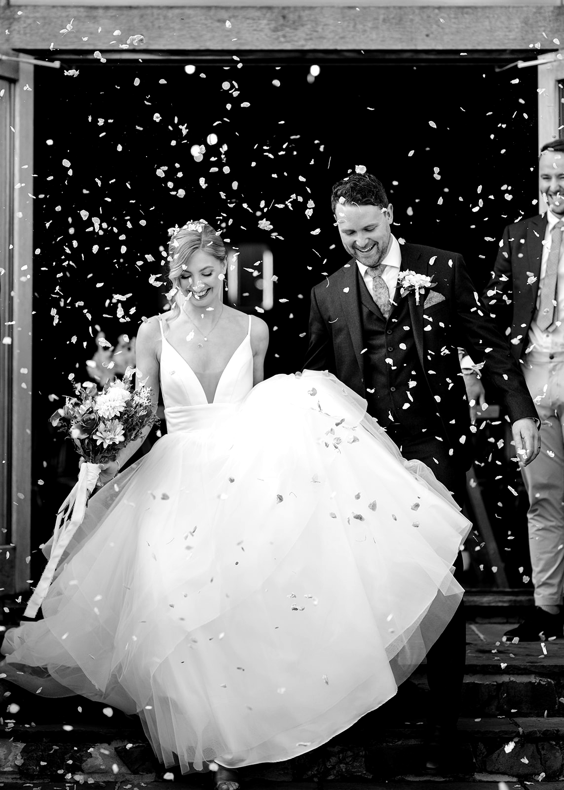  Amiee & George confetti black and white
