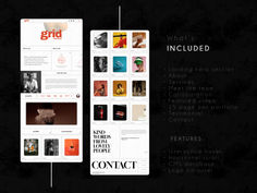 GRID Professional CMS Portfolio Website Template for Wix