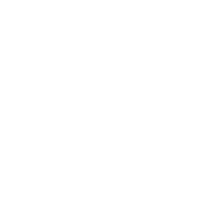 White Ribeye Logo on a transparent background