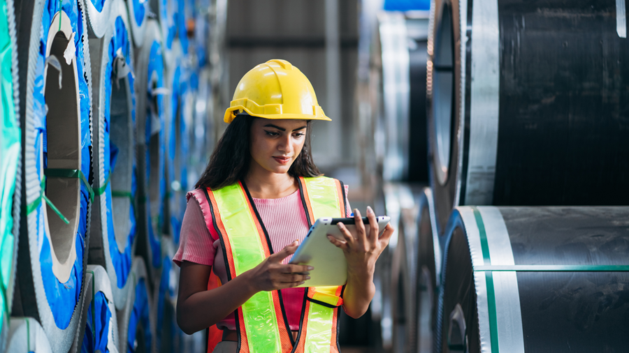 Electrical wholesaler checking stock using warehouse ERP system