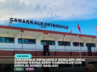 Çanakkale Ortaokulu açıkladı: Okul dışında kavga eden öğrenciler için disiplin süreci başladı