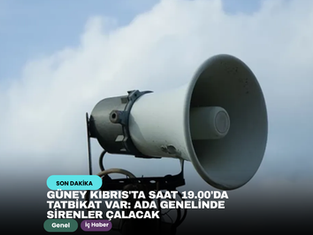 Güney Kıbrıs'ta saat 19.00'da tatbikat var: Ada genelinde sirenler çalacak